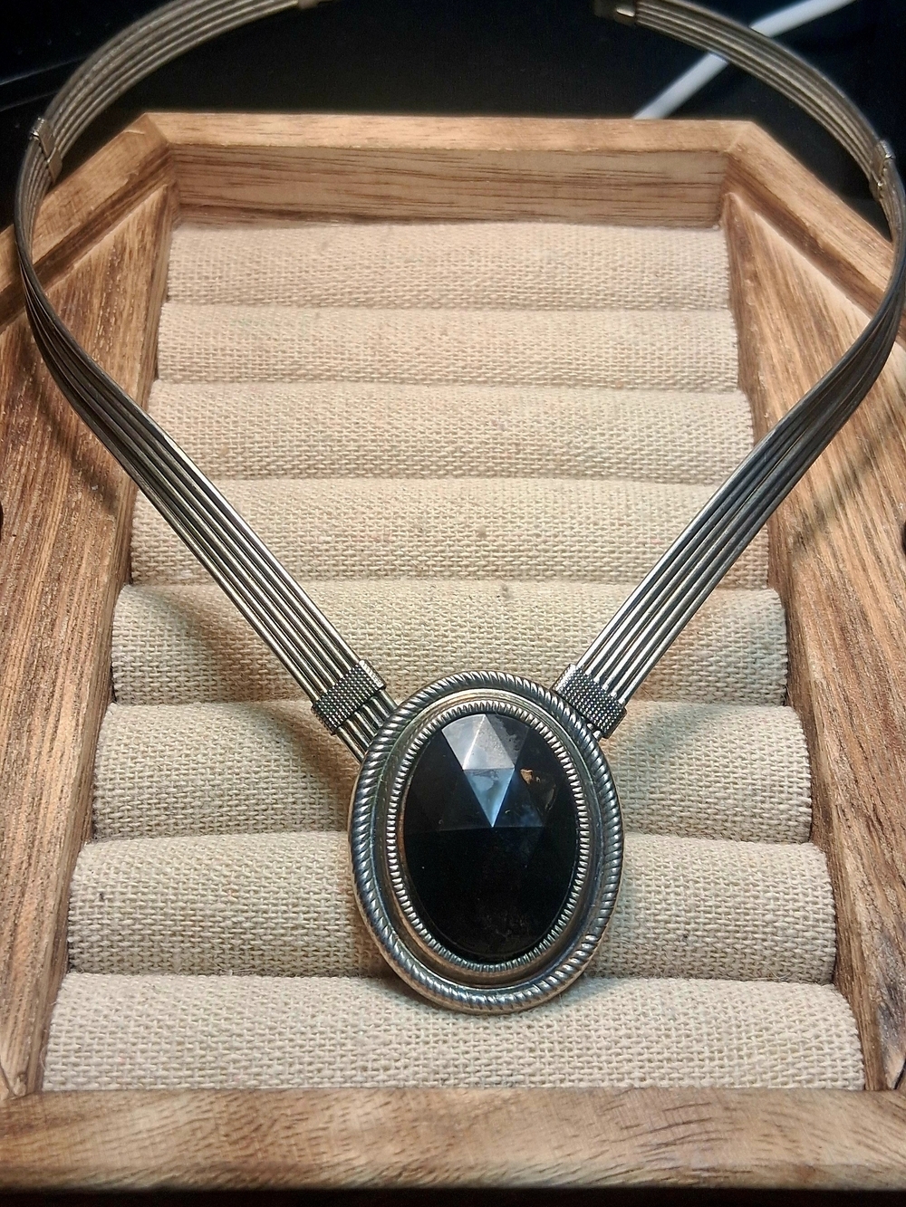 Black Onyx Statement Collar Necklace - Women Jewelry Necklaces